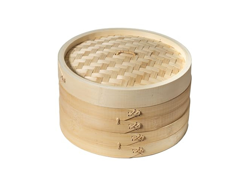 Panier vapeur en bambou chinois pour cuisiner des dim sum