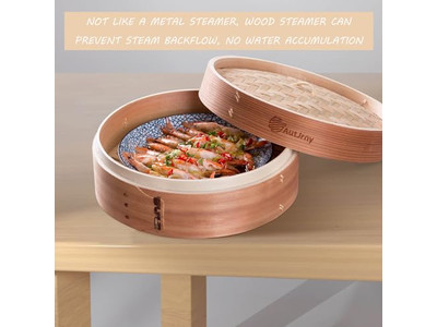 Panier vapeur en bambou pour tortillas et momos 8