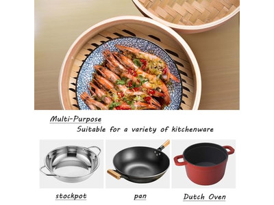 Panier vapeur en bambou pour tortillas et momos 8