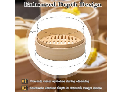 Casserole à petits pains cuits à la vapeur Panier vapeur en bambou