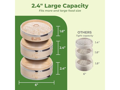 Panier vapeur pour fruits de mer et dim sum