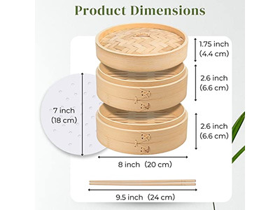 Paniers vapeur en bambou pour cuisson