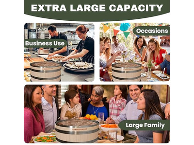 Paniers vapeur en bambou pour cuisson sur plaque