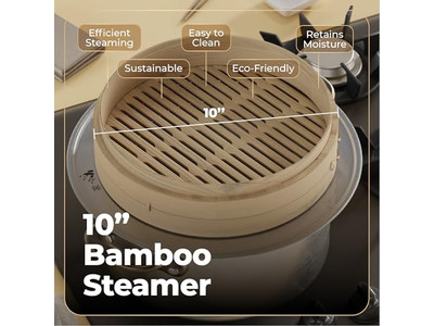 Cuisinière vapeur en bois - Panier vapeur en bambou