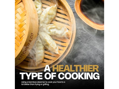 Panier vapeur en bambou pour wok et œufs larges